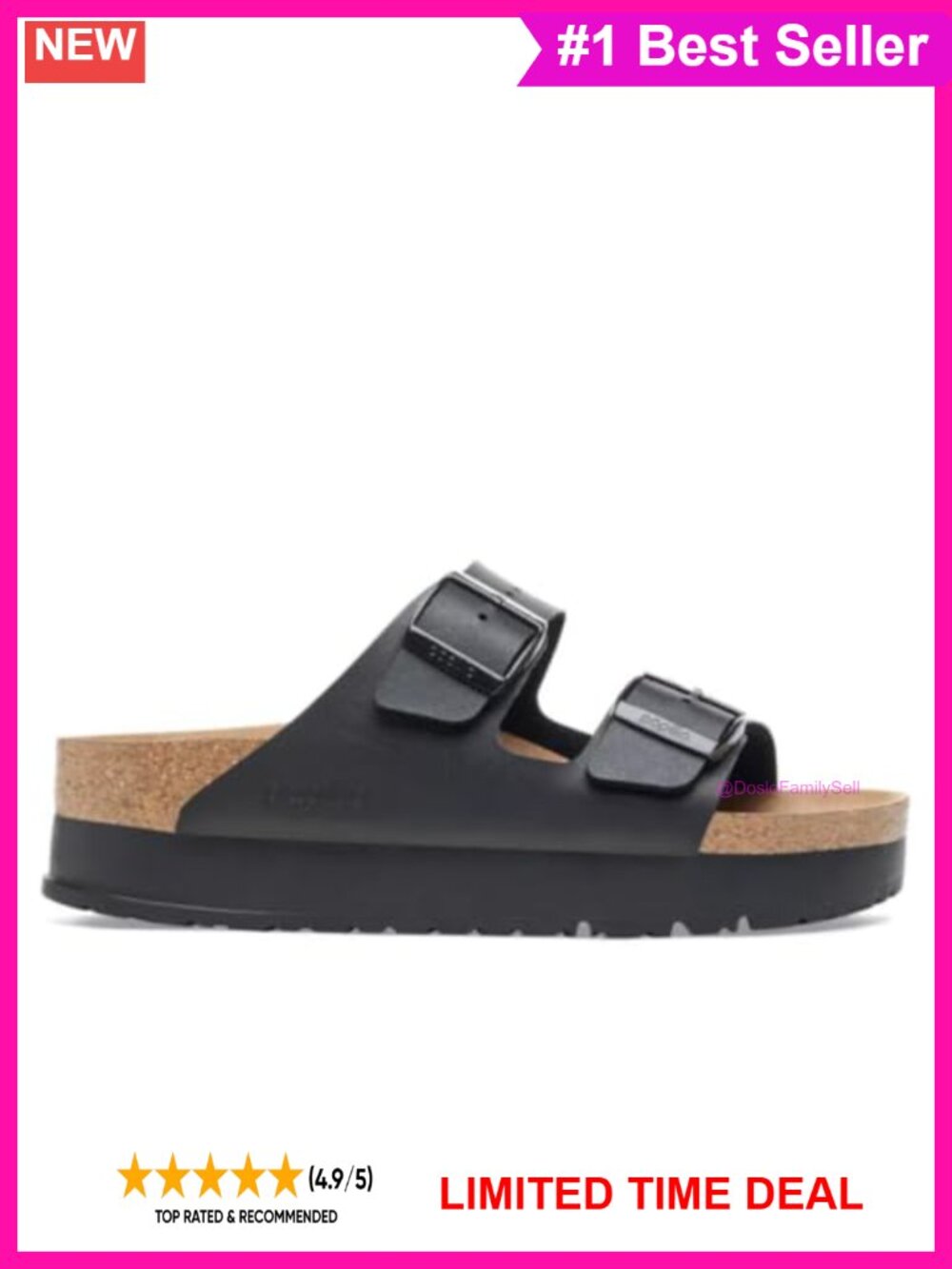 Birkenstock Papillio Arizona Platform Vegan Sandals Slip-On